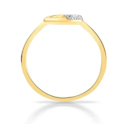 Bague or 750 2 tons diamants