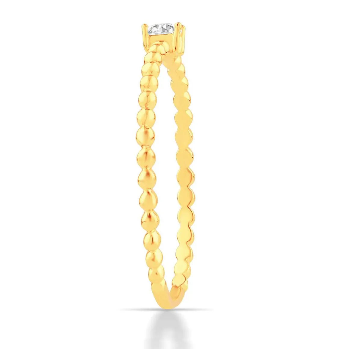 Bague or 750 2 tons diamants