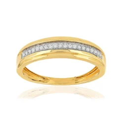 Bague or 375 2 tons diamants