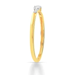 Bague or 750 2 tons diamants