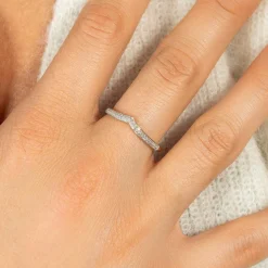 Bague or 750 2 tons diamants