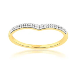 Bague or 750 2 tons diamants