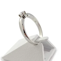 Bague solitaire d'occasion or 750 blanc diamant 0.20 carat