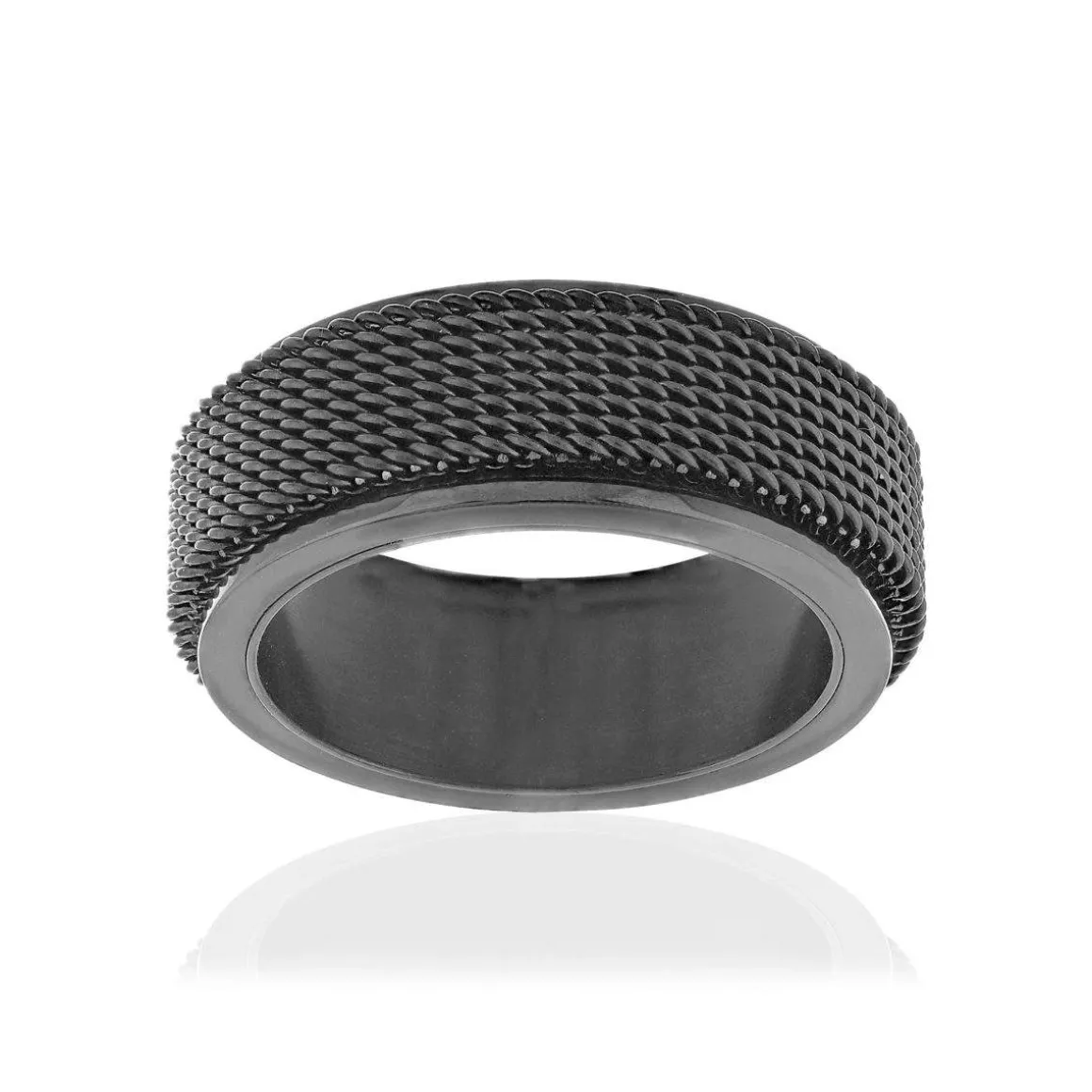Bague tournante acier noir
