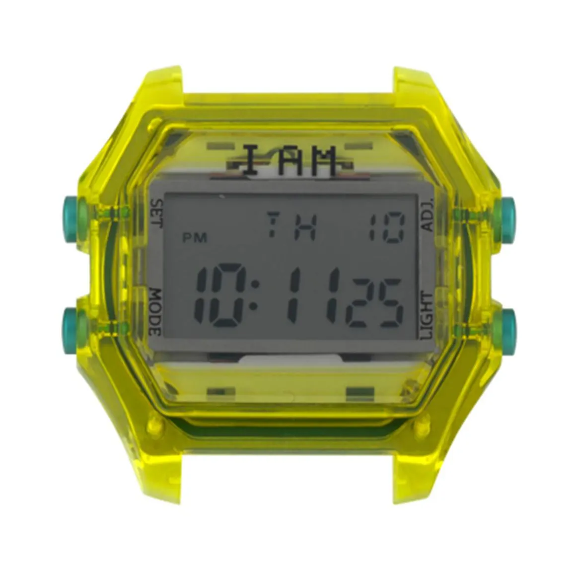 Boîte de montre IAM large polycarbonate jaune