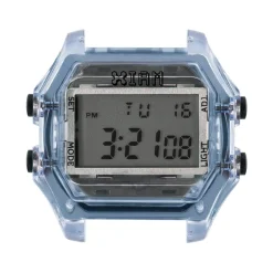 Boîte de montre IAM large polycarbonate bleu