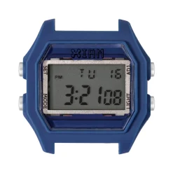 Boîte de montre IAM large polycarbonate bleu