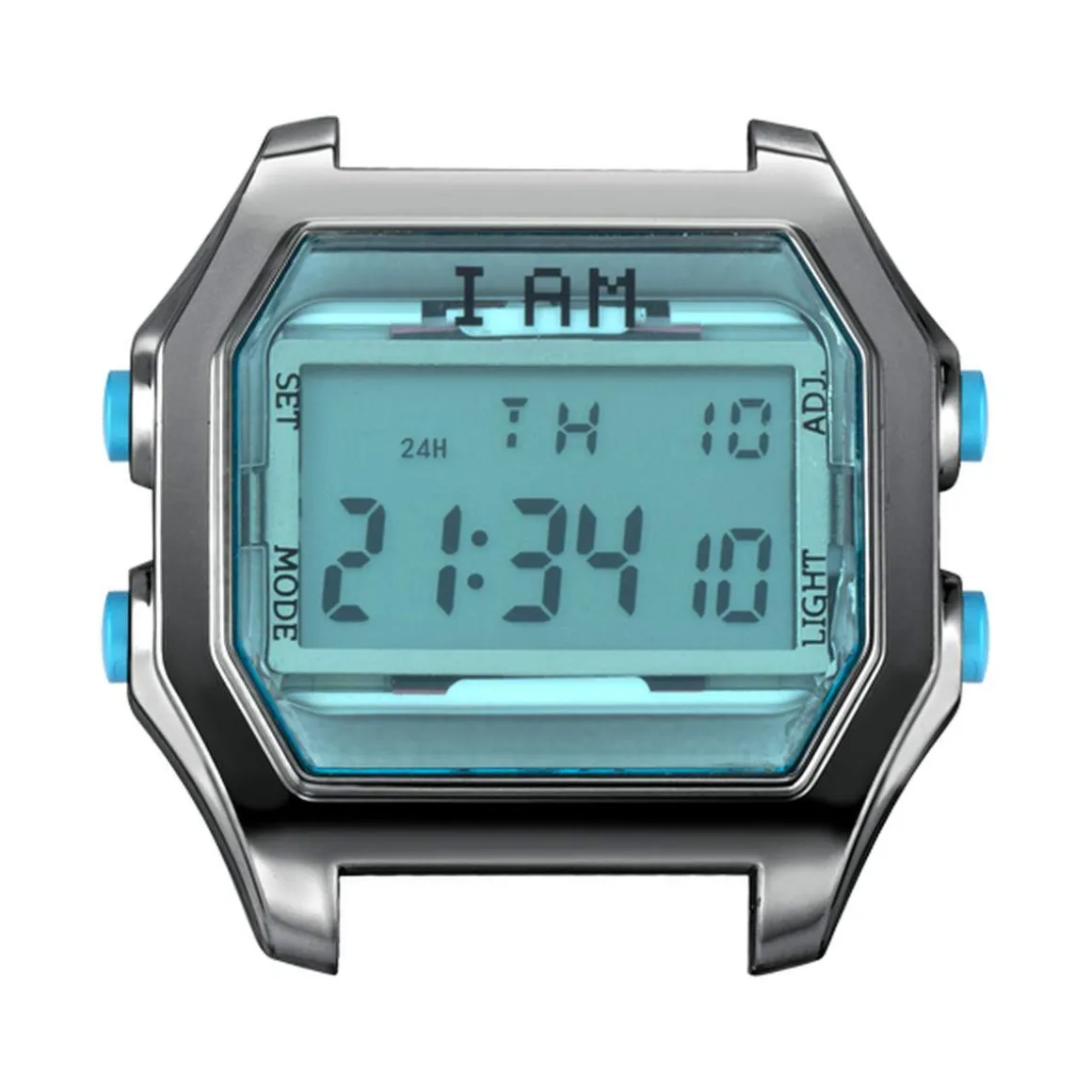 Boîte de montre IAM large polycarbonate gris