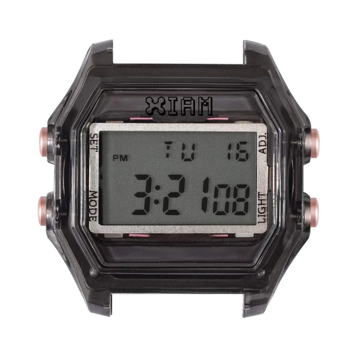 Boîte de montre IAM large polycarbonate noir