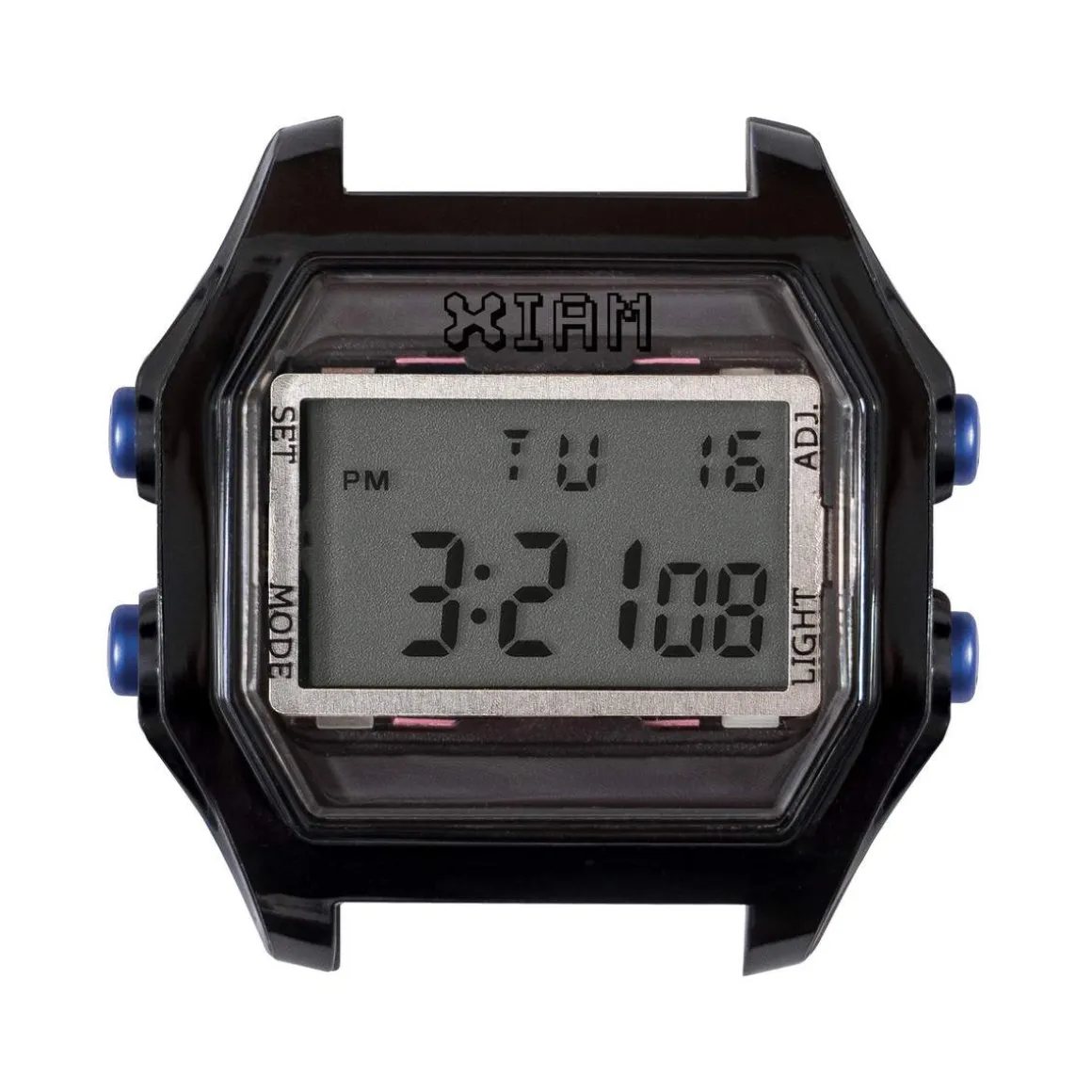 Boîte de montre IAM large polycarbonate noir