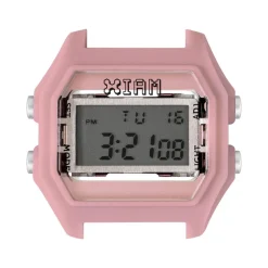 Boîte de montre IAM medium polycarbonate rose