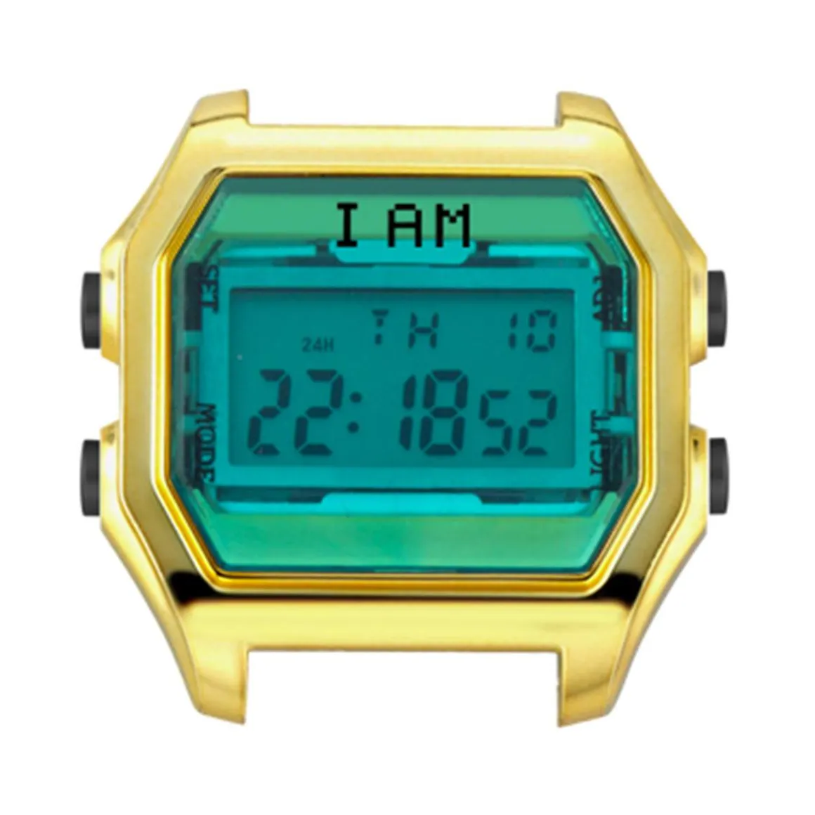 Boîte de montre IAM medium polycarbonate doré