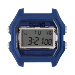 Boîte de montre IAM medium polycarbonate bleu