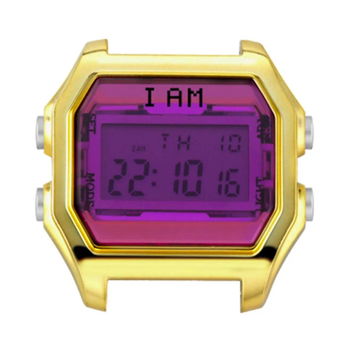 Boîte de montre IAM medium polycarbonate dore