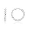 Boucles d'oreille or 375 blanc