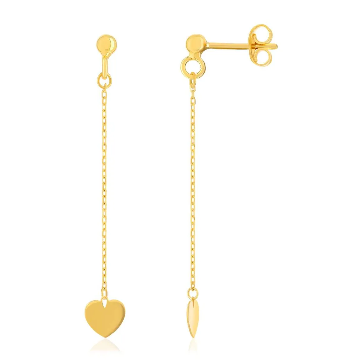 Boucles d'oreille or 375 jaune