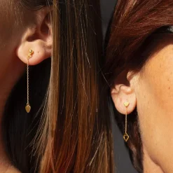 Boucles d'oreille or 375 jaune