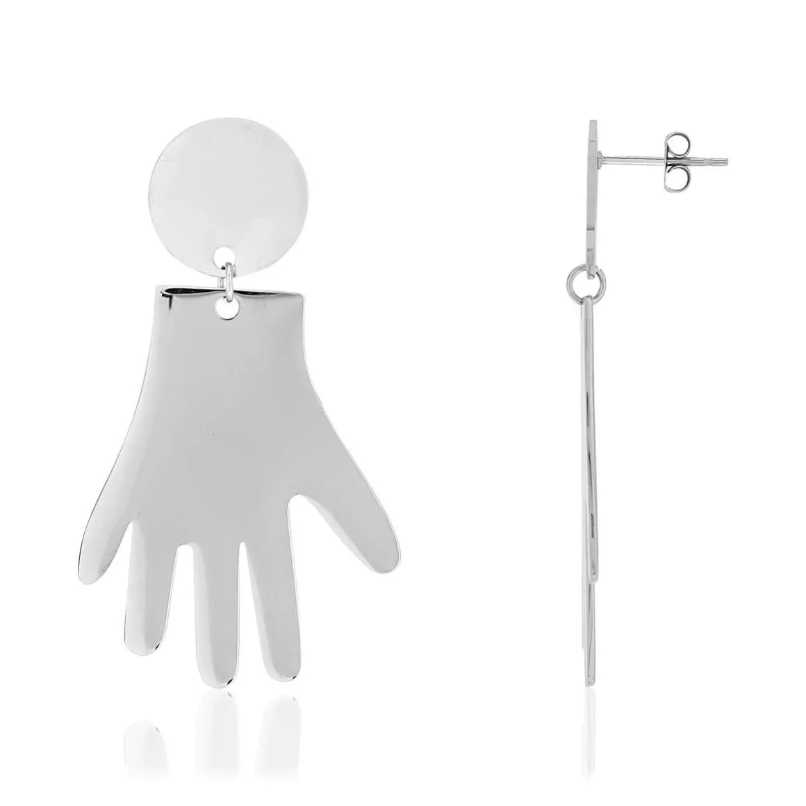 Boucles d oreilles acier