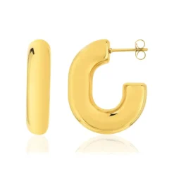 Boucles d'oreilles acier doré