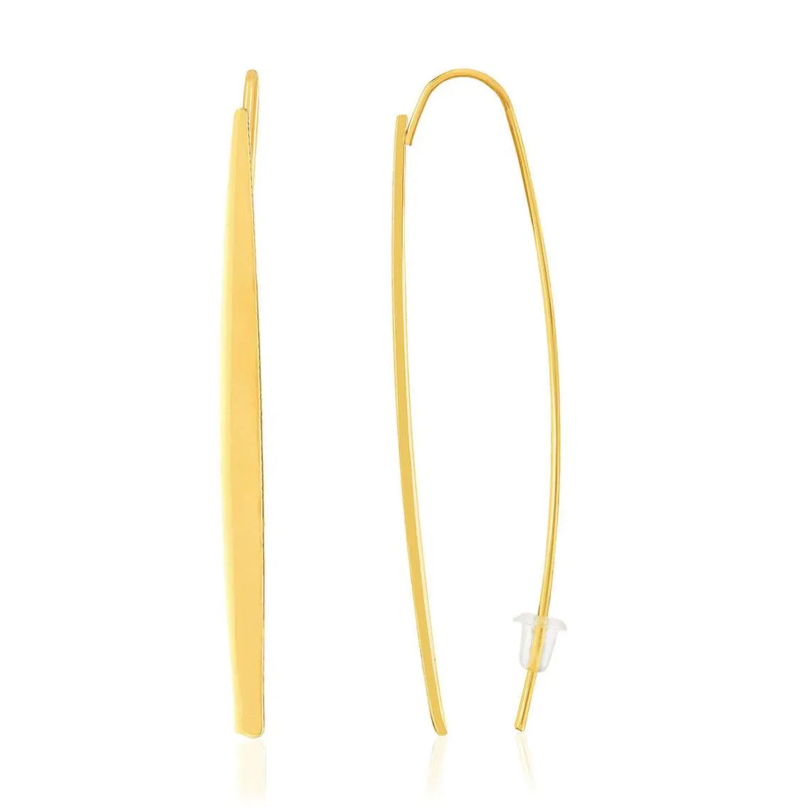Boucles d'oreilles acier doré