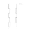 Boucles d'oreilles acier pendantes