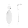 Boucles d'oreilles acier pendantes