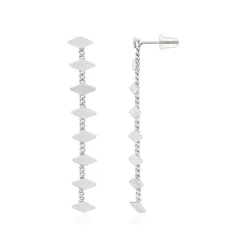 Boucles d'oreilles acier pendantes