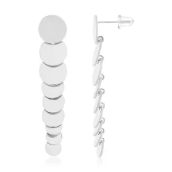 Boucles d'oreilles acier pendantes