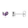 Boucles d'oreilles argent 925 améthystes