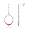 Boucles d'oreilles argent 925 et pierres synthétiques
