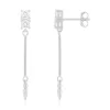 Boucles d'oreilles argent 925 et zirconias