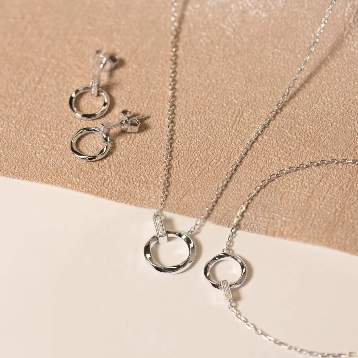 Boucles d'oreilles argent 925 et zirconias
