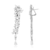 Boucles d'oreilles argent 925 et zirconias