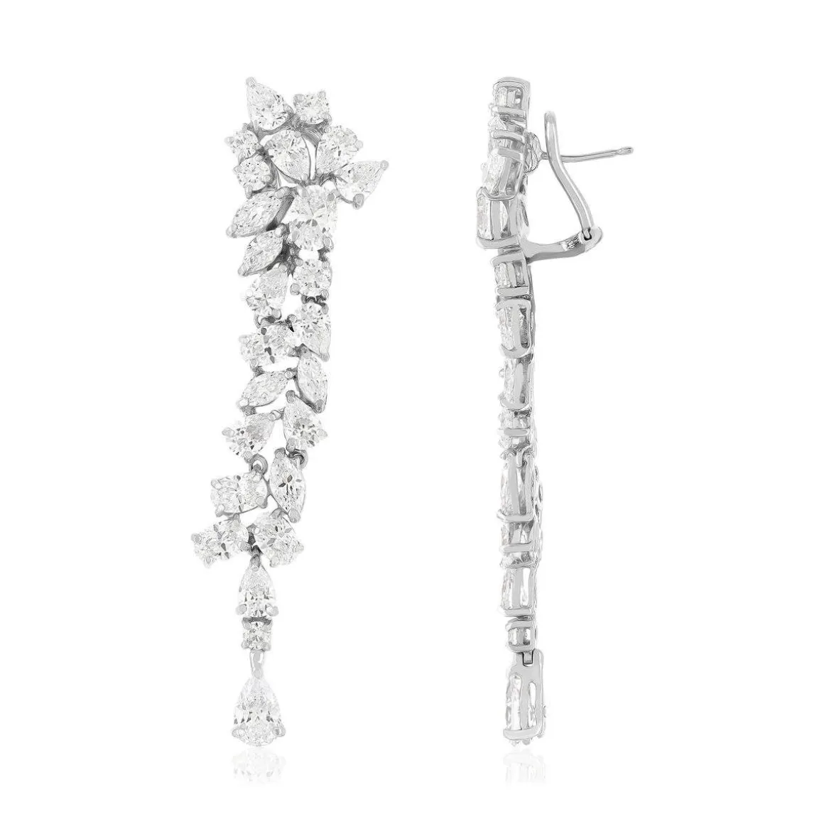 Boucles d'oreilles argent 925 et zirconias