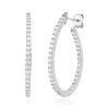 Boucles d'oreilles argent 925 et zirconias