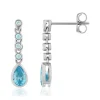 Boucles d'oreilles argent 925 et zirconias