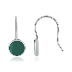 Boucles d'oreilles argent 925 malachite
