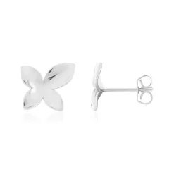 Boucles d'oreilles argent 925 motif fleur