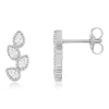 Boucles d'oreilles argent 925 motif carré zirconias