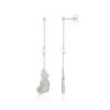 Boucles d'oreilles argent 925 nacres et perles coeurs