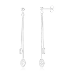 Boucles d'oreilles argent 925 pendants