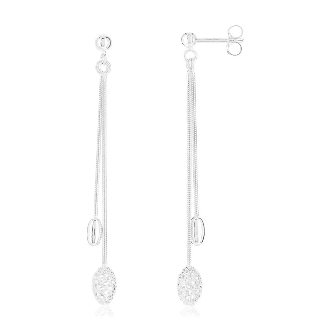 Boucles d'oreilles argent 925 pendants