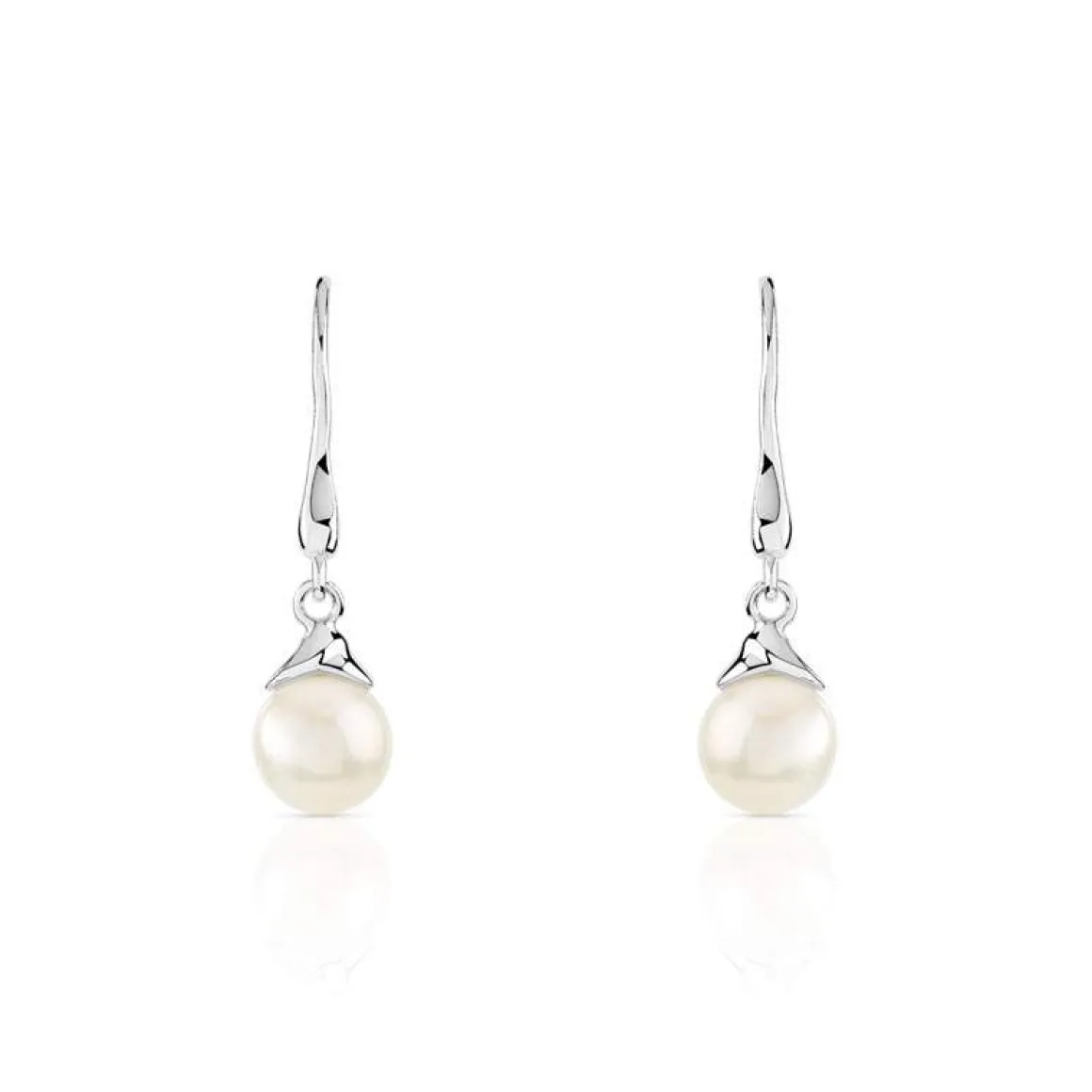 Boucles d'oreilles argent 925 pendants perles de culture de Chine