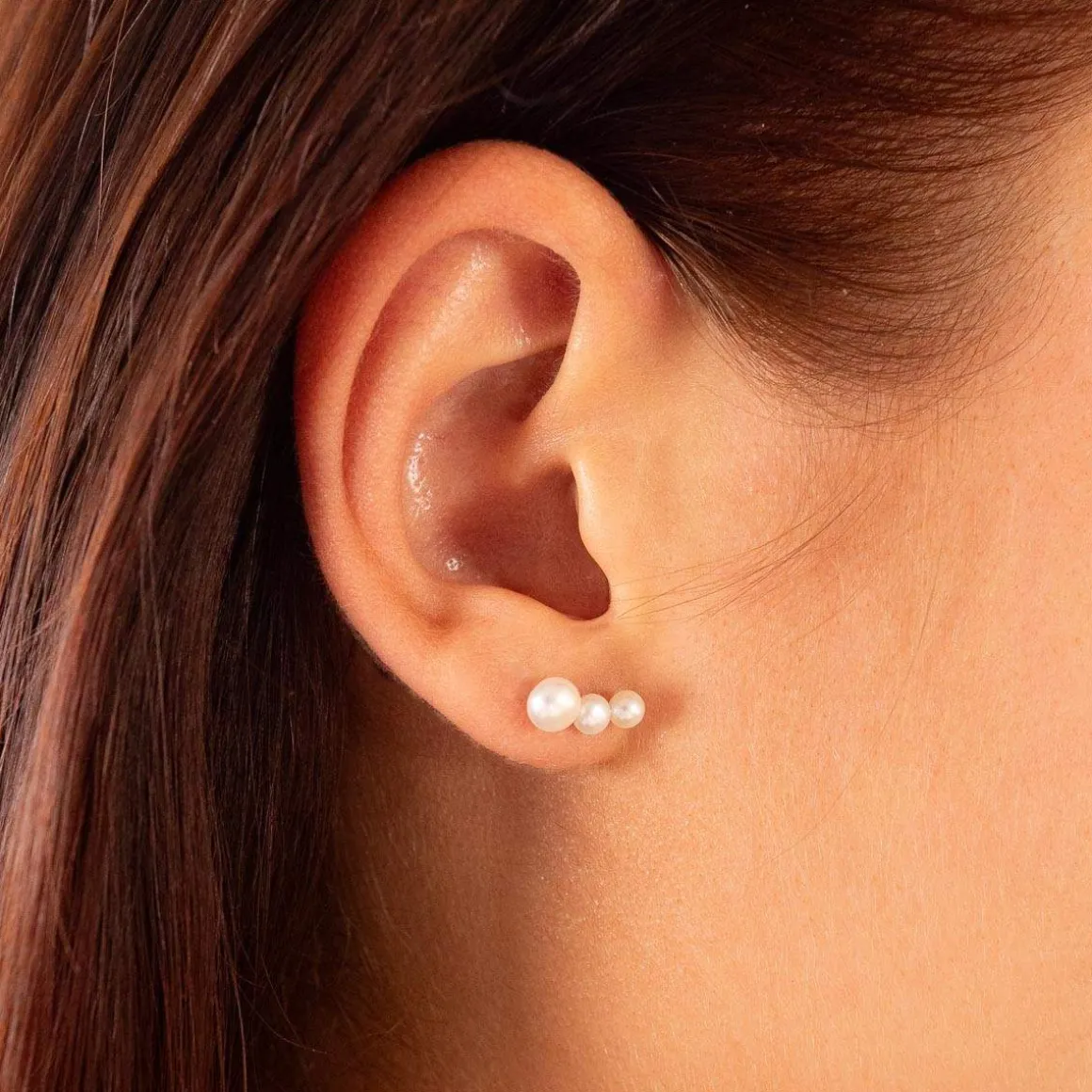 Boucles d'oreilles argent 925 perles de culture de Chine