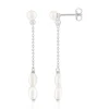 Boucles d'oreilles argent 925 perle de culture de chine