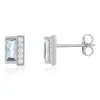 Boucles d'oreilles argent 925 pierres imitation et zirconias