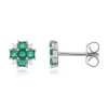 Boucles d'oreilles argent 925 pierres synthétiques et zirconias
