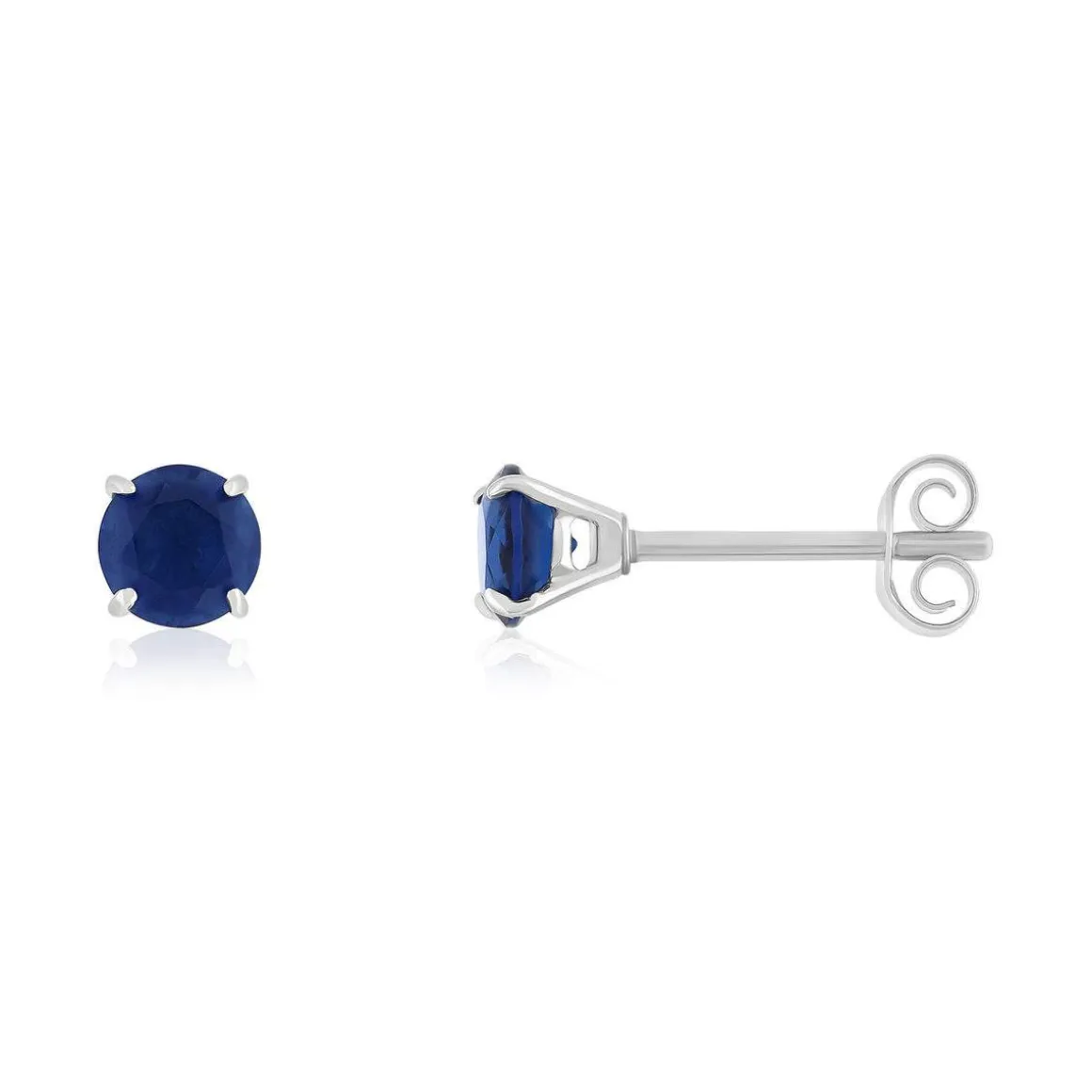 Boucles d'oreilles argent 925 pierres synthétiques bleues