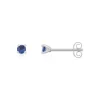 Boucles d'oreilles argent 925 pierres synthétiques bleues