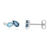 Boucles d'oreilles argent 925 topazes